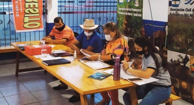 Julio Petterson fue reelecto como presidente de la Asociación Civil de Productores Yerbateros del Norte