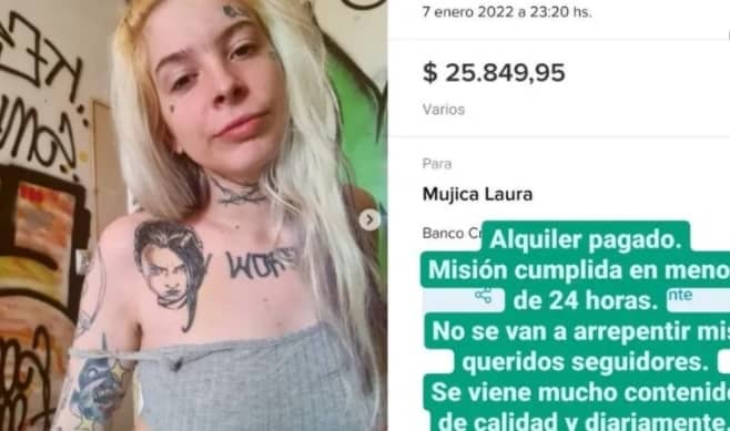 Una youtuber pidió a sus seguidores que le paguen el alquiler y lo logró en pocas horas