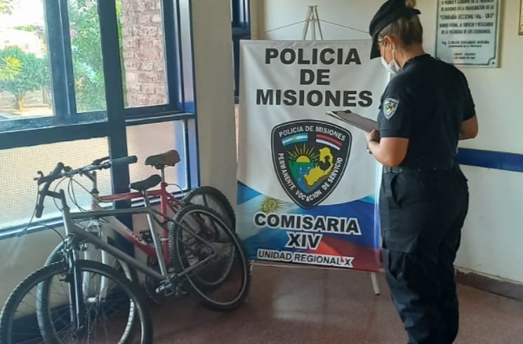 Recuperaron dos bicicletas que fueron robadas en Garupá