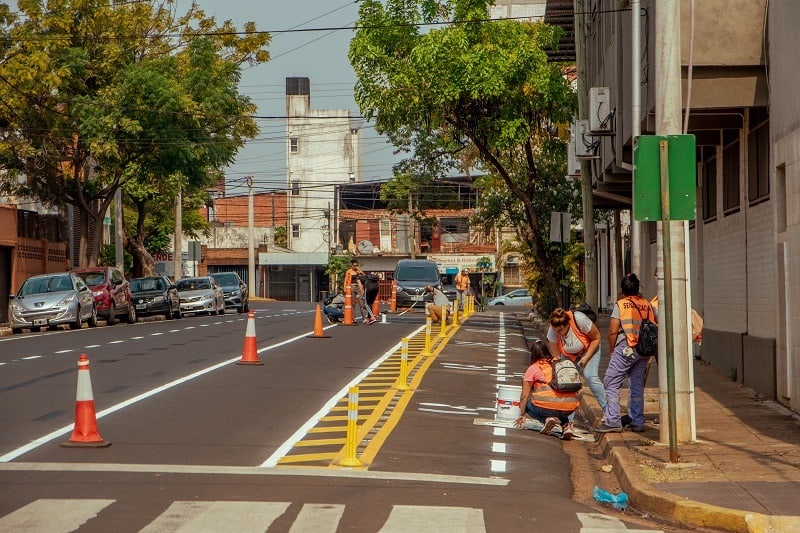 La calle Salta de Posadas se suma a la red de ciclovías