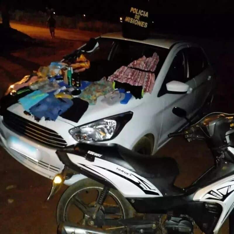 Detuvieron a una pareja investigada por robar en un local de San Vicente