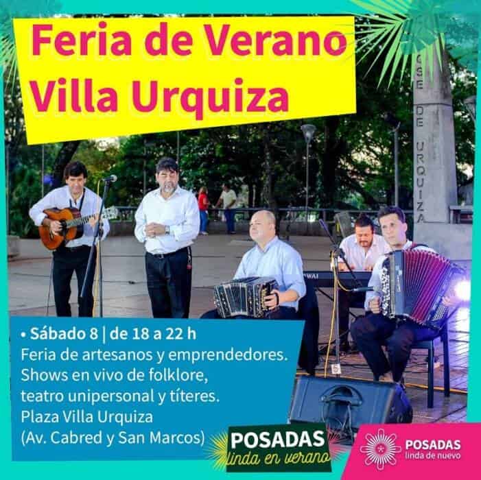 Este sábado comienza la nueva edición de la Feria de Verano de Villa Urquiza