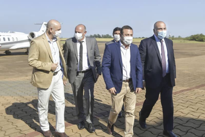 Manzur ya está en Posadas: junto a Herrera y otros funcionarios recorre obras