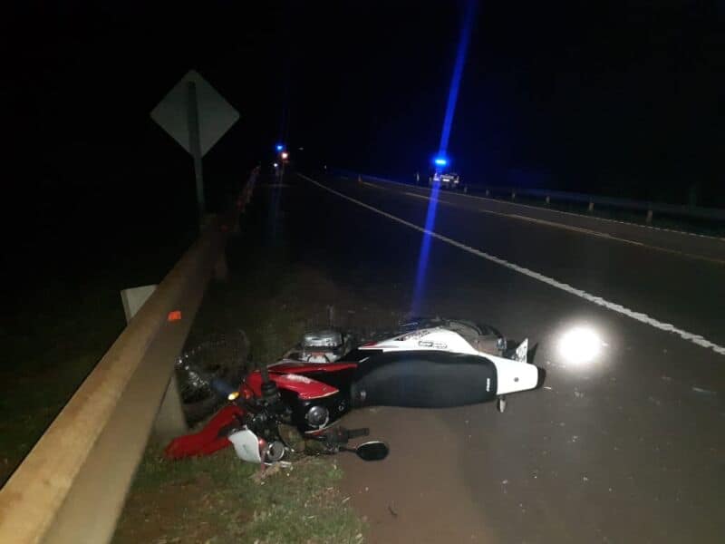 Cerro Azul: motociclista falleció tras despistar sobre ruta 14