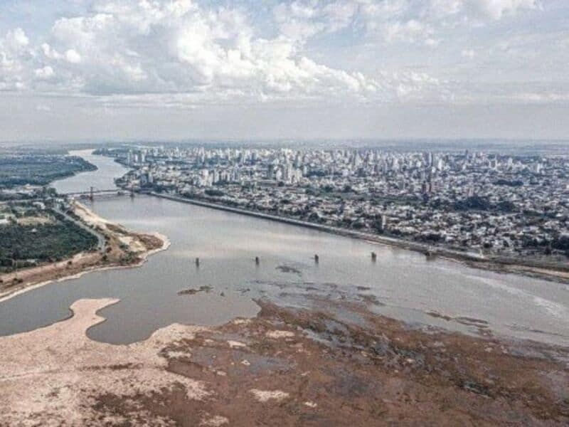 El Paraná volvió a bajar y está 22 centímetros por debajo del cero en zona de Santa Fe