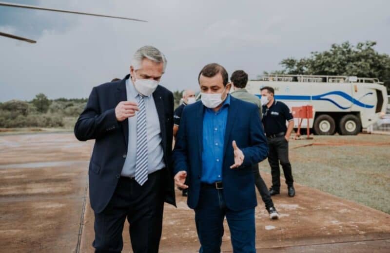Fernández y un elogio para Misiones por el Plan de Manejo del Fuego