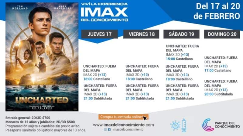 Cartelera IMAX Uncharted 1 - 9
