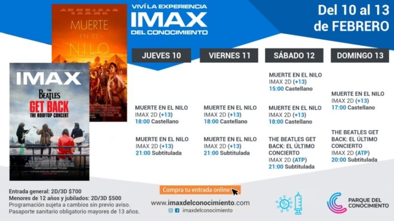 La música de los Beatles y la literatura de Agatha Christie se adueñan de la pantalla del IMAX 1 2 - Cartelera IMAX - 1