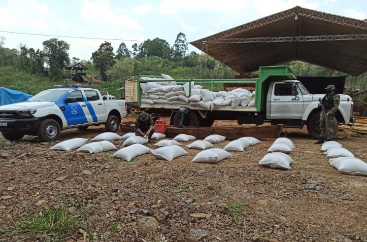 Incautaron más de cinco toneladas de soja de contrabando en El Soberbio