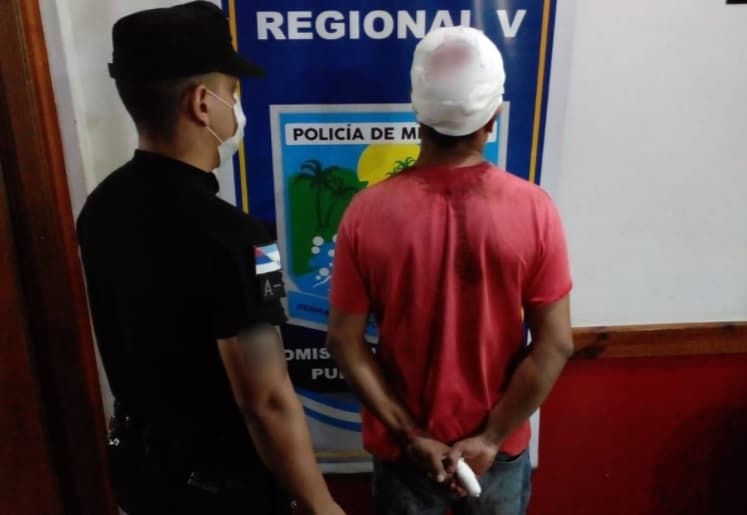 Puerto Iguazú: agredió a machetazos a su ex pareja y terminó detenido