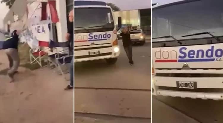 Propietario de  una pyme echó a sillazos a sindicalistas que bloqueaban su empresa
