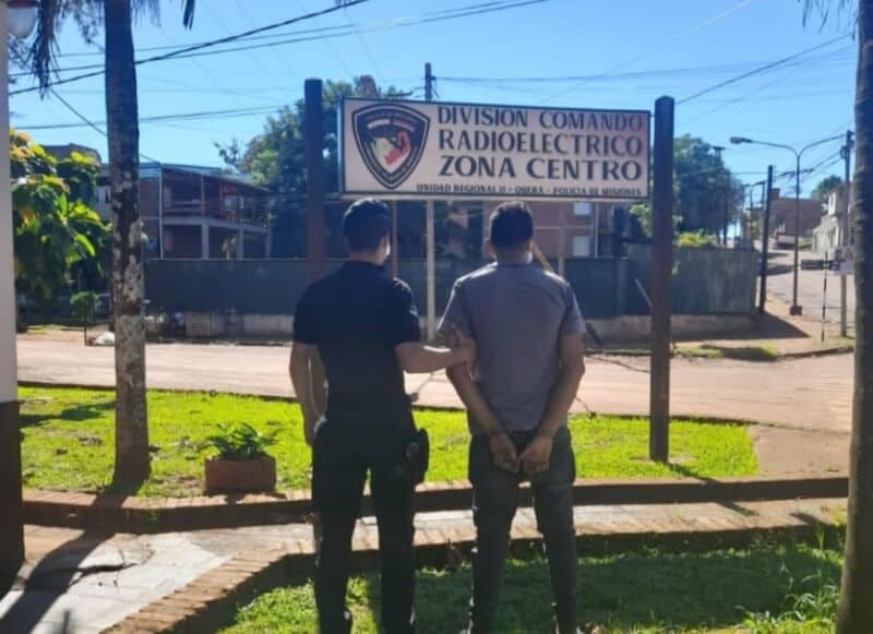 Atraparon infraganti a un joven cuando sustraía elementos de un domicilio en Oberá