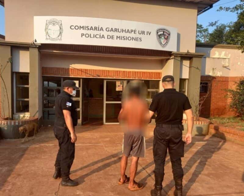 Terminó preso por atacar con un machete a su vecino en Garuhapé