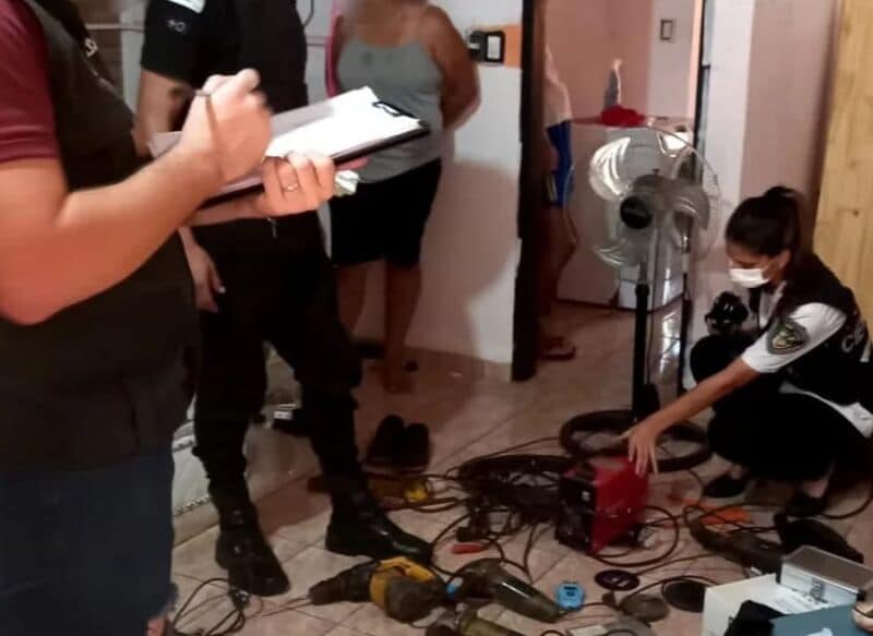 Recuperaron varios elementos robados en una serie de allanamientos