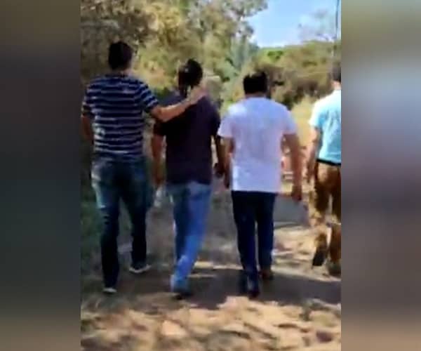 Herrera Ahuad recorrió zonas afectadas por el incendio en San Javier