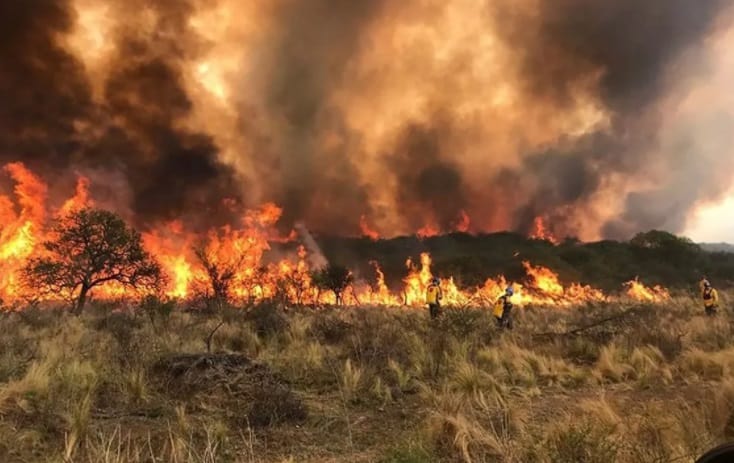 Argentina en llamas: en lo que va del año ya duplicó la cantidad de hectáreas incendiadas registradas en 2021