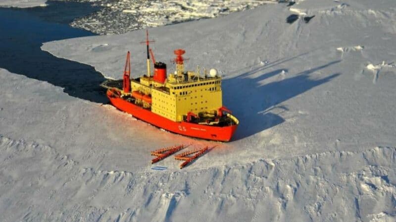 El rompehielos Irízar abasteció a la base argentina más cercana al Polo Sur