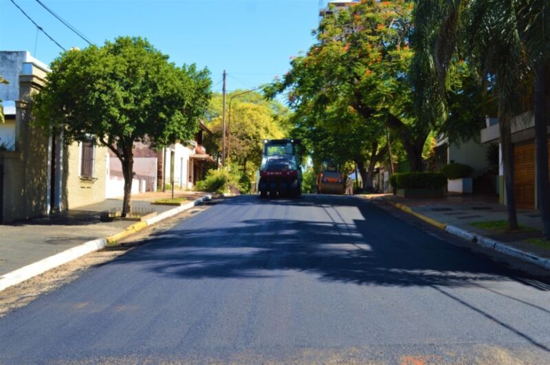 Finalizaron las obras de repavimentación sobre la calle 3 de Febrero de Posadas 1 2 - obras tres de febero 1 - 1