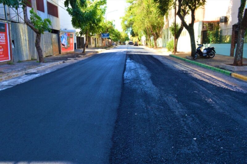 Finalizaron las obras de repavimentación sobre la calle 3 de Febrero de Posadas 2 4 - obras tres de febero 2 - 3