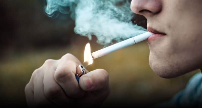 el consumo de tabaco