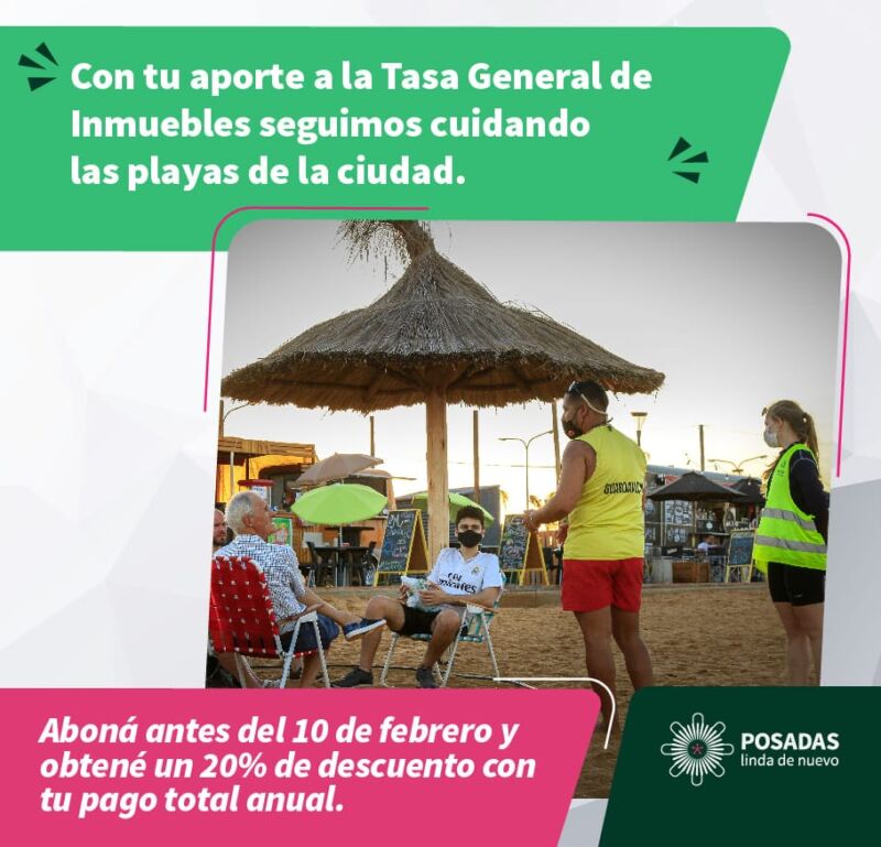 Posadas: recuerdan el vencimiento del pago total de la Tasa General de Inmuebles 1 2 - tasa - 1