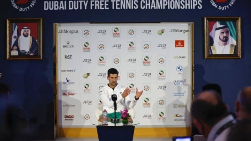 Djokovic jugará en el ATP de Dubái, donde no le exigen vacunas
