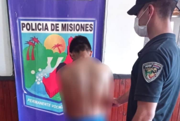 Joven terminó detenido por intimidar a una mujer con un revólver en San Javier