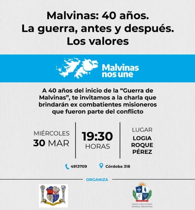 La masonería de Misiones abre sus puertas a los excombatientes para rememorar la guerra de Malvinas 1 2 - IMG 20220314 WA0155 - 1