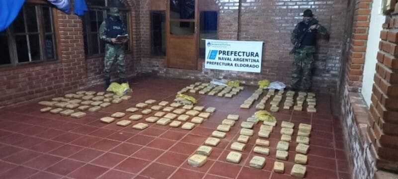 Incautaron marihuana valuada en más de 25 millones de pesos en Santa Ana y Eldorado