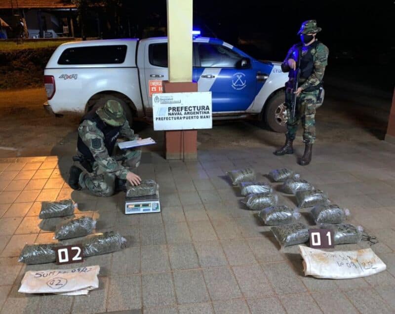 Corpus: incautaron marihuana valuada en un millón y medio de pesos 1 2 - Pna 2 - 1