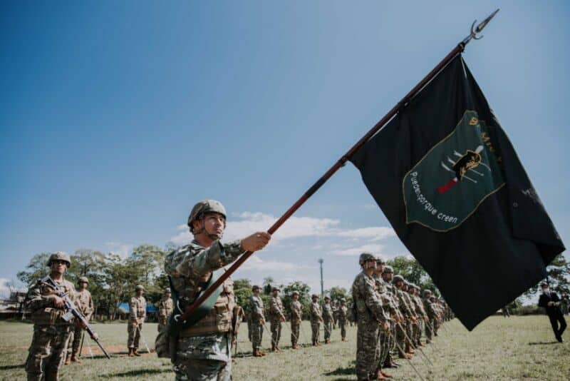 Herrera y Taiana dieron inicio a la instrucción básica de 1.500 aspirantes a soldados voluntarios 8 16 - VisitaMinistro Taiana 45 9 - 15