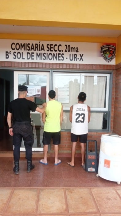 Atraparon a tres jóvenes y recuperaron electrodomésticos robados en Posadas