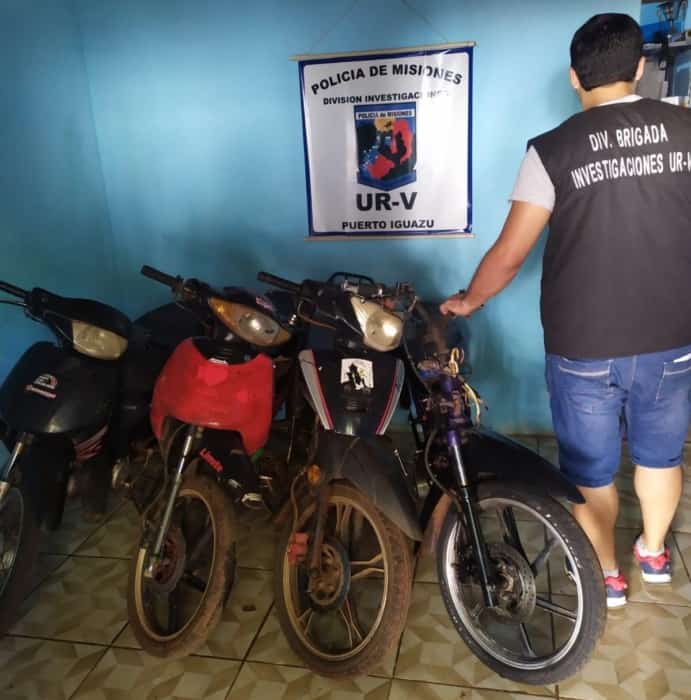 Puerto Iguazú: secuestraron cuatro motocicletas robadas
