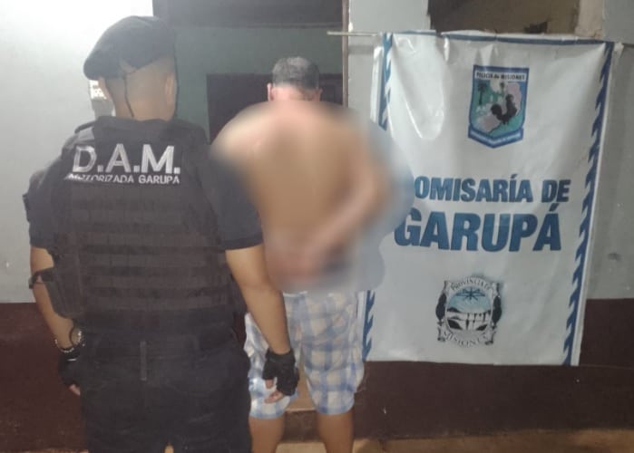 En Garupá un hombre fue detenido por presunta agresión a su familia