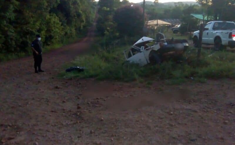 Despiste fatal sobre la ruta provincial 6