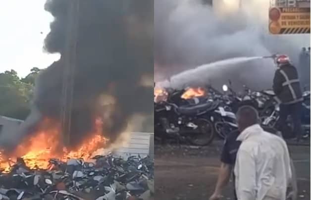 Incendio en el corralón municipal de Posadas: investigan las causas