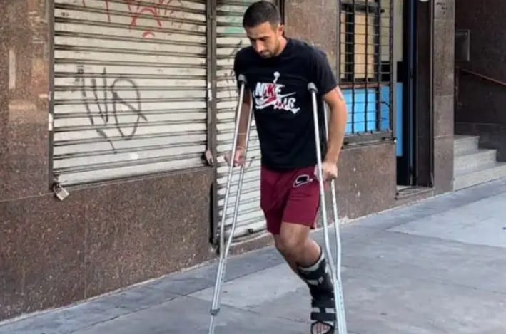 Izquierdoz tras su lesión: "Me rompí todo"