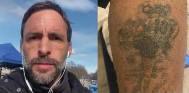 Detuvieron a un periodista en Ucrania y lo liberaron gracias a un tatuaje de Maradona