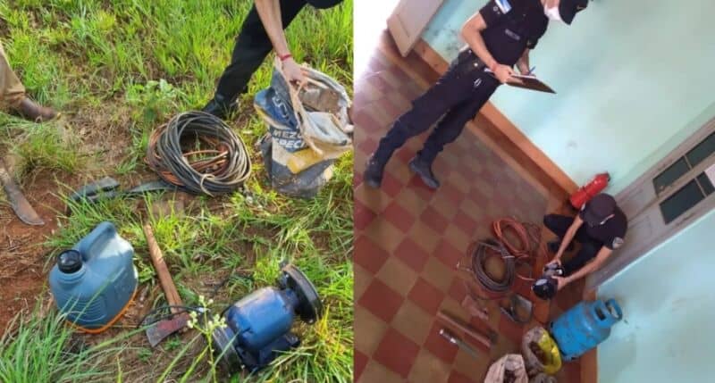 Hallaron elementos robados de una carpintería de Itacaruaré