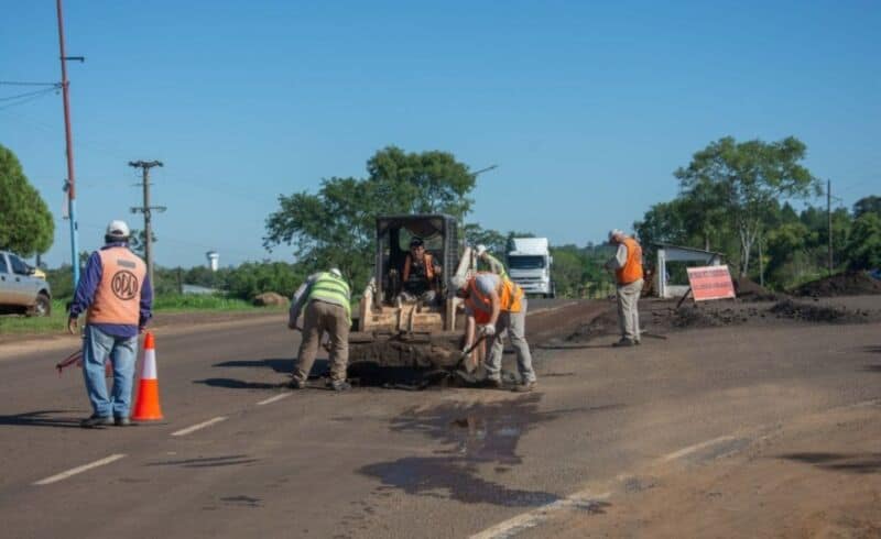 San Javier: renuevan las arterias que conectan el acceso a la localidad y el Puerto