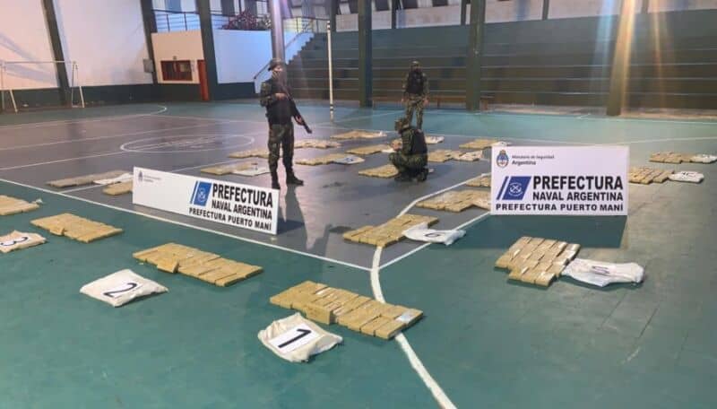 San Ignacio: Prefectura incautó casi 430 kilos de marihuana valuada en unos $47 millones