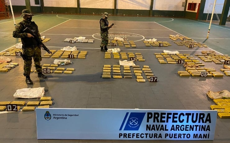 Golpe al narcotráfico en Corpus: prefectos secuestraron cargamento de marihuana valuado en más de $40 millones