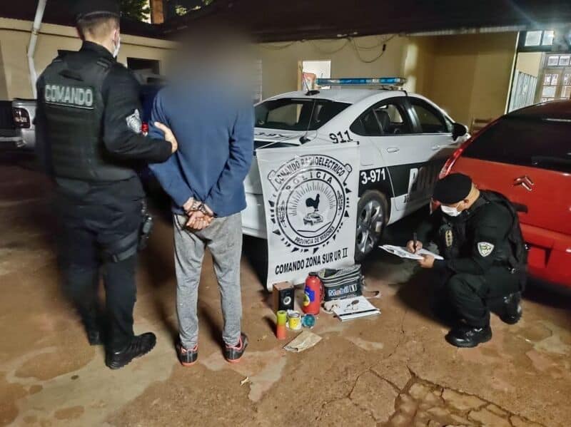 Sorprendieron a “barretero” en pleno robo en Oberá