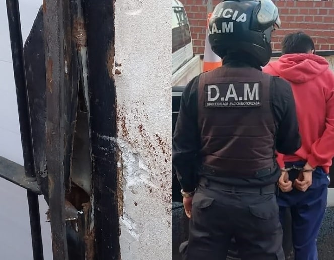 Presuntos "barreteros" fueron sorprendidos cuando intentaban robar en una casa posadeña