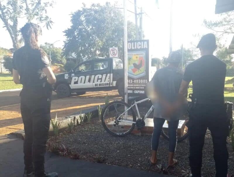 Capioví: paseaba en una bicicleta robada y quedó detenido