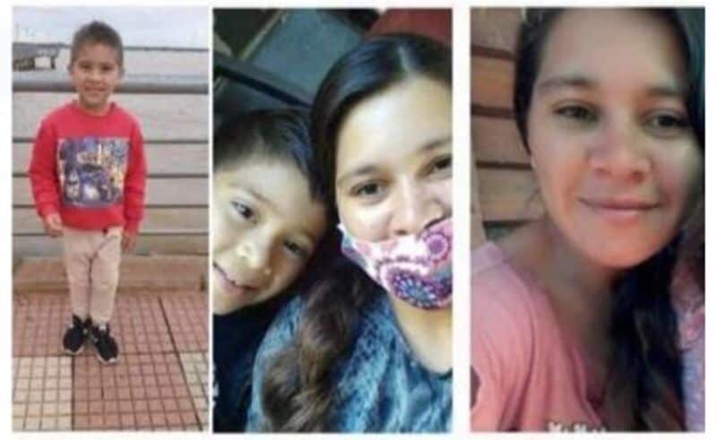 Intensa búsqueda de una mujer y su hijo de Posadas