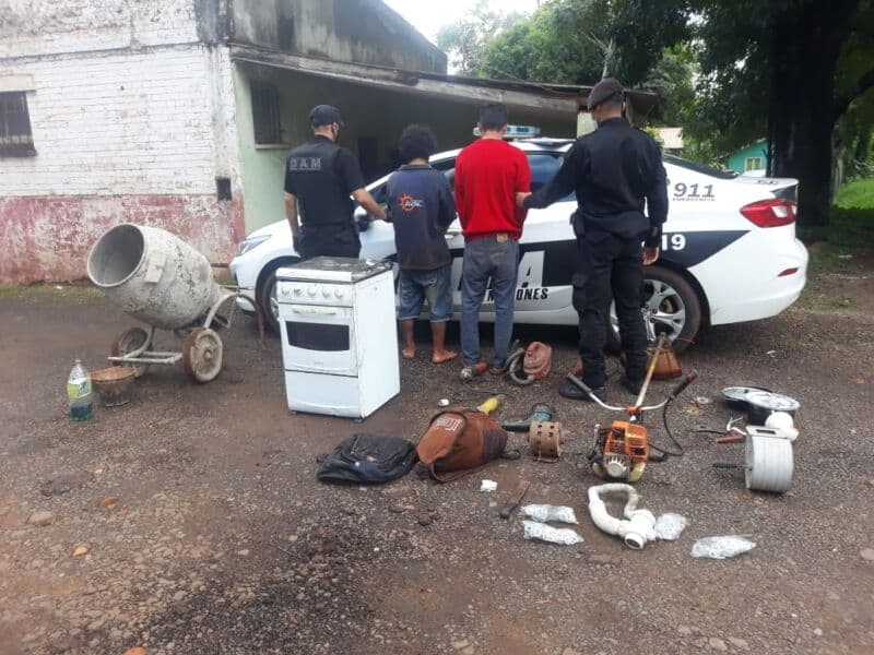 Eldorado: terminaron presos tras robar y vender herramientas de una obra de construcción