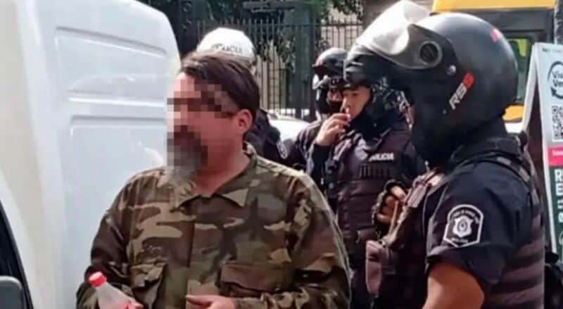 Detuvieron al "Loco del Rifle": amenazó a una conductora y decía que quería matar a Cristina Kirchner