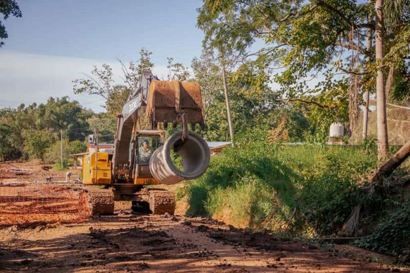 Posadas: continúan con las obras hidráulicas en zona de Miguel Lanús