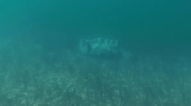 Misterio en Neuquén: apareció un minotauro en el fondo de un lago